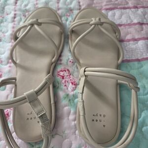 A New Day Women's Cream Sandals